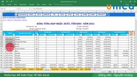 Bài 4 Giới thiệu phần mềm kế toán Excel - Phần 2