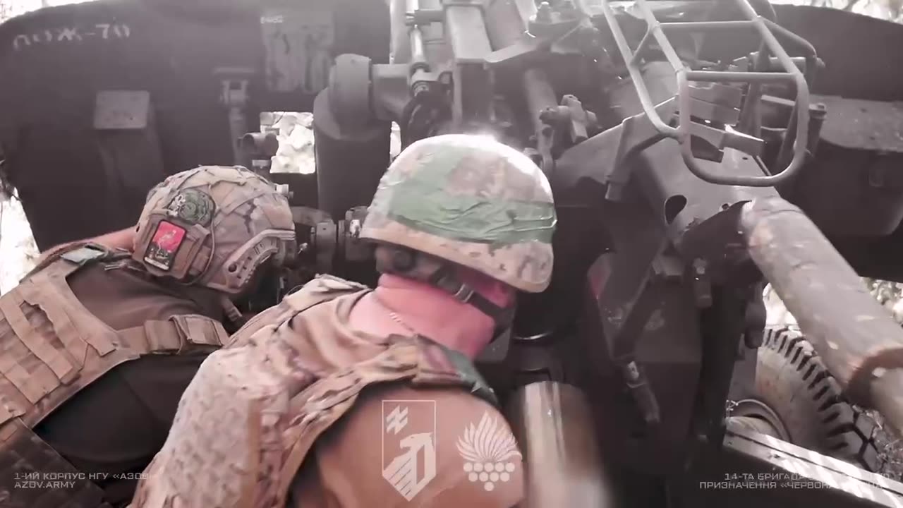 Ukrainian Artillery Scores Multiple Direct Hits