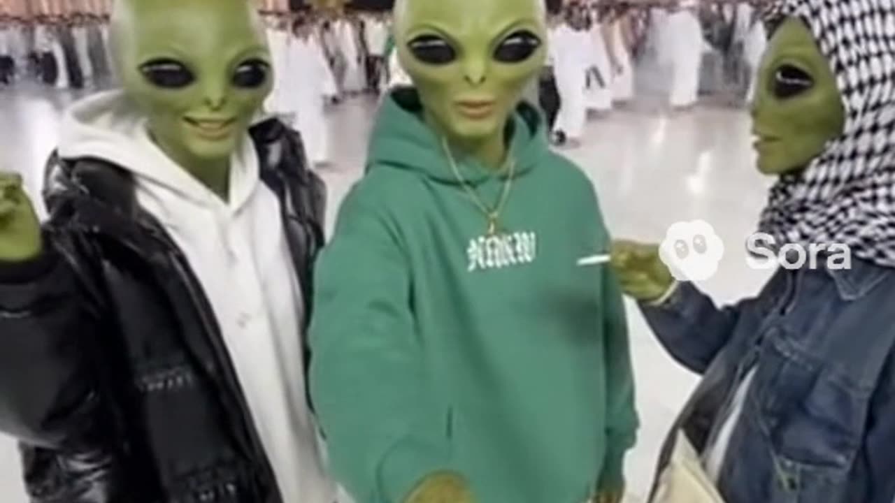 German Aliens in Mekka 😮 | Makkah in Saudi - Sora2
