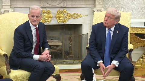 President Trump Participates in a Bilateral Meeting with the Prime Minister of Norway, Apr. 24, 2025