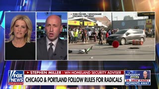 Stephen Miller just accused Chicago Mayor Brandon Johnson of INSURRECTION.