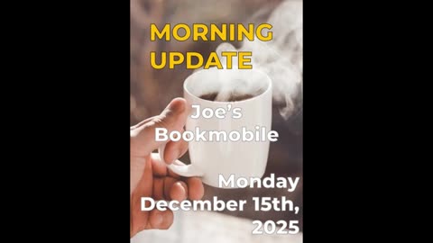 Morning Update: Book Suggestions for Joe Biden's Presidential Bookmobile