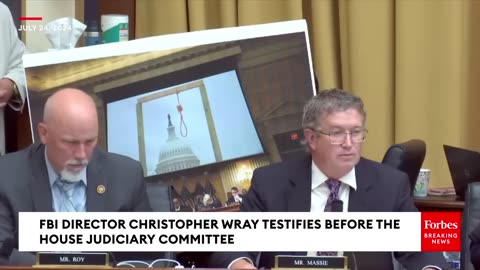 Thomas Massie Plays FBI Director Chris Wray Video Of President Biden Talking About Jan. 6