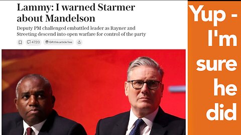 David Lammy - Too Socialist to Realise that the Internet is Forever