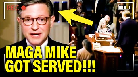 MAGA Mike SERVED with LAWSUIT as he RUNS OFF House Floor