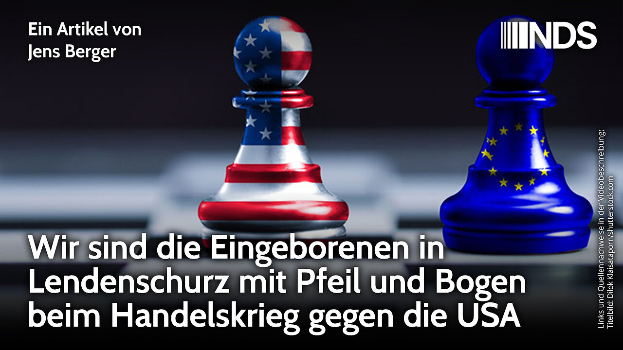 Wir sind die Eingeborenen in Lendenschurz mit Pfeil und Bogen beim Handelskrieg gegen die USA | NDS