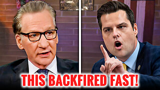 Bill Maher Regrets Inviting Matt Gaetz After THIS!