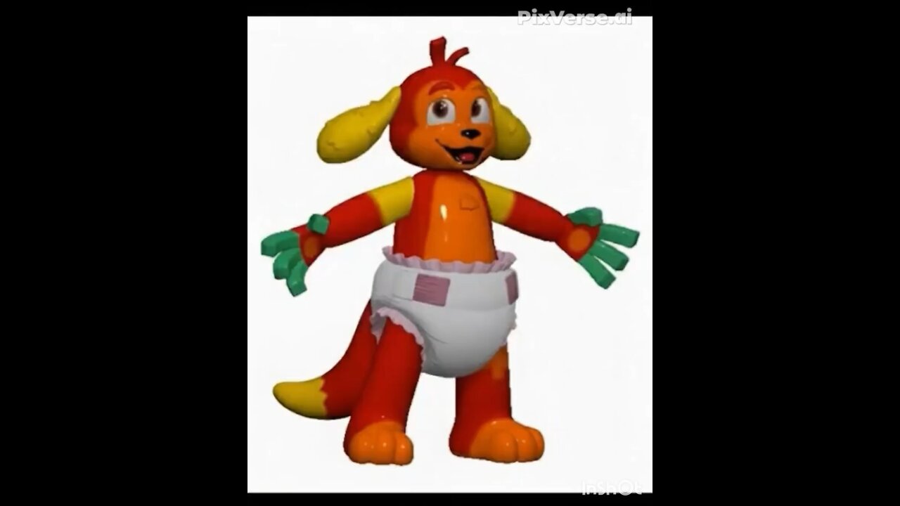 Piñata puppy using his diapers