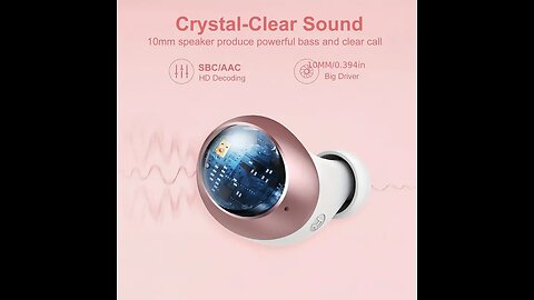 lvos Wireless Earbuds with LED Power Display,
