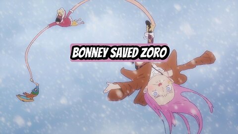 Bonney Saved Zoro.
