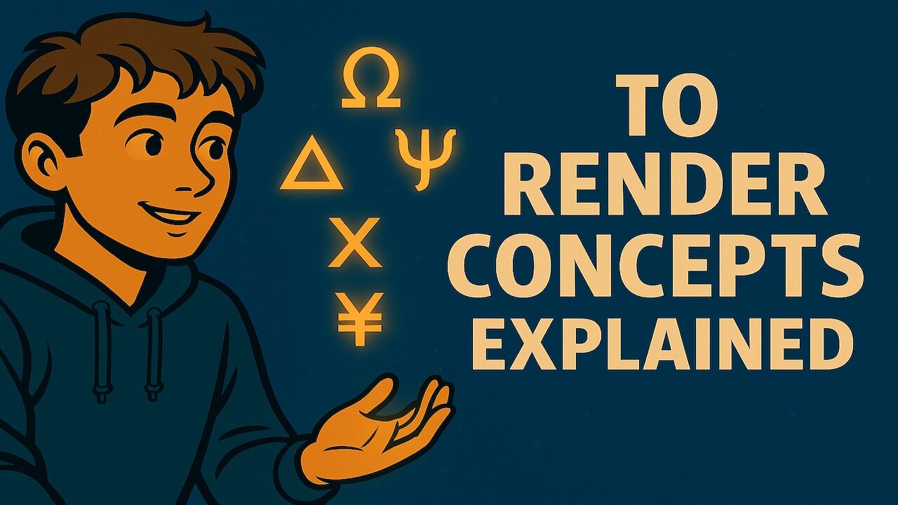 To Render Concepts (Explained) by #PsychotronicSquirtGun