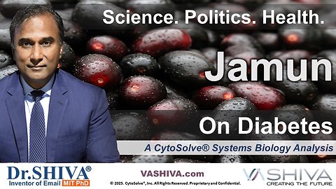 Dr.SHIVA® LIVE: Jamun Fruit on Diabetes @CytoSolve® Systems Analysis
