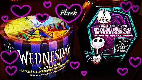 Nightmare Before Christmas and Wednesday Plush blind boxes