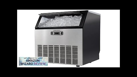 EUHOMY Commercial Ice Maker Machine 99lbs Daily Production 33lbs Ice Storage Review