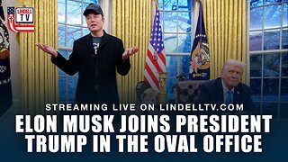 President Trump Speaks With Elon Musk While Signing Executive Orders