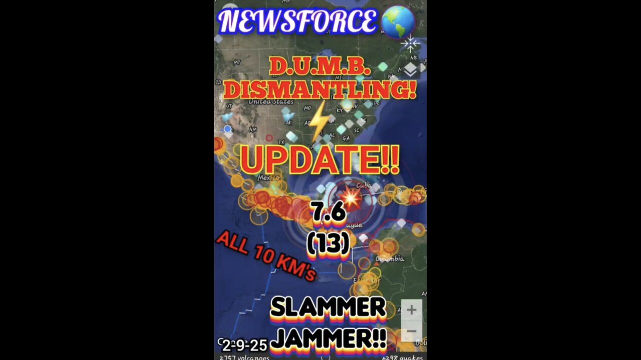 09.02.25 NEWSFORCE 🌎 DUMB's UPDATE! 7.6 SLAMMER JAMMER! 🕳 💥