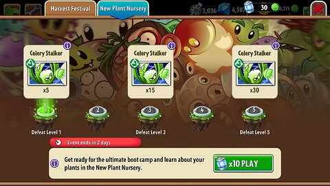Plants vs Zombies 2 - Plant Nursery - Celery Stalker - October 2025