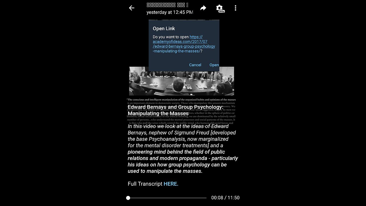 Documentary: Edward Bernays and the Manipulation of the Masses