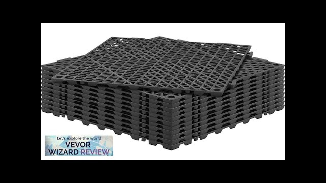 VEVOR Modular Interlocking Cushion 12 Pack 12" x 12" Splicing Drainage Mats Review