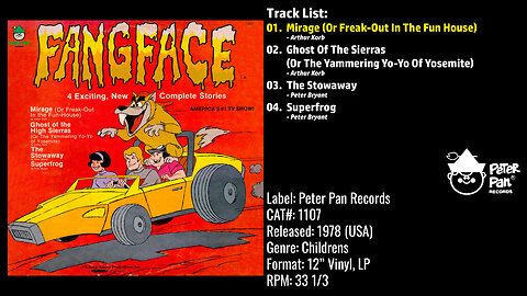 Arthur Korb & Peter Bryant – FANGFACE (Full Album) – 1978 – CAT.# 1107