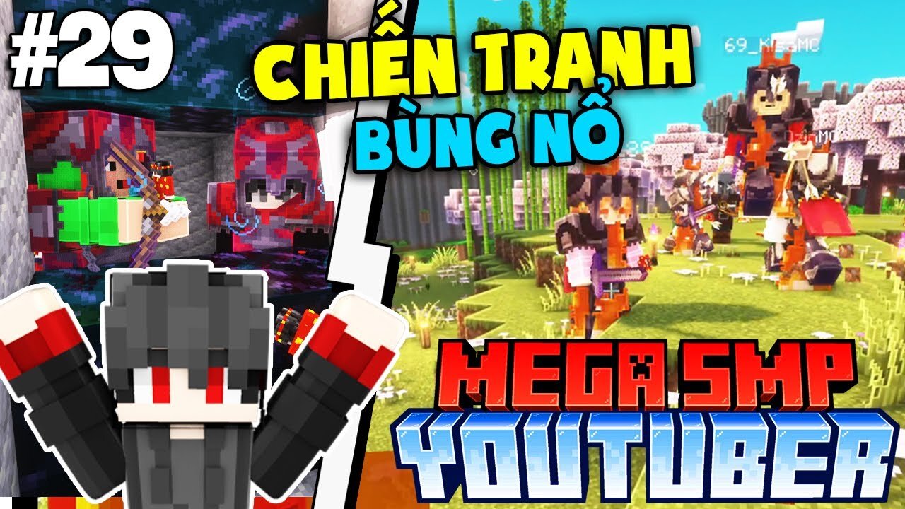 Peace Town In Danger !! War Breaks Out On Server.. | KiraMC Minecraft MEGA SMP Episode 29
