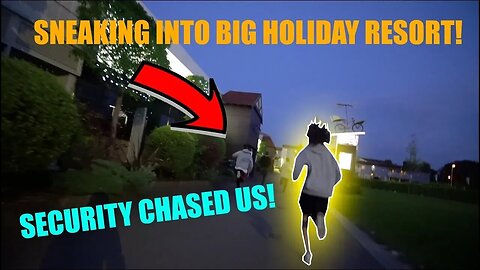 SNEAKING INTO BUTLINS HOLIDAY RESORT SECURITY CHASED US