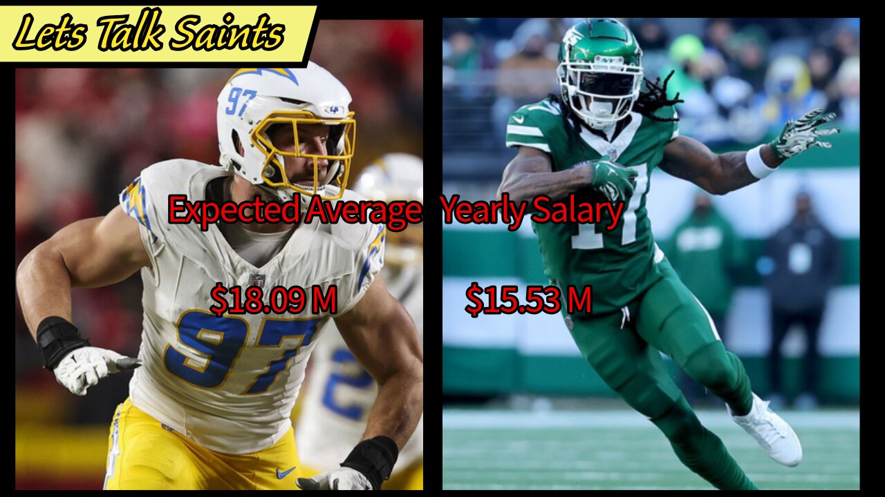 Can the Saints Afford Free Agents Joey Bosa or Devante Adams?