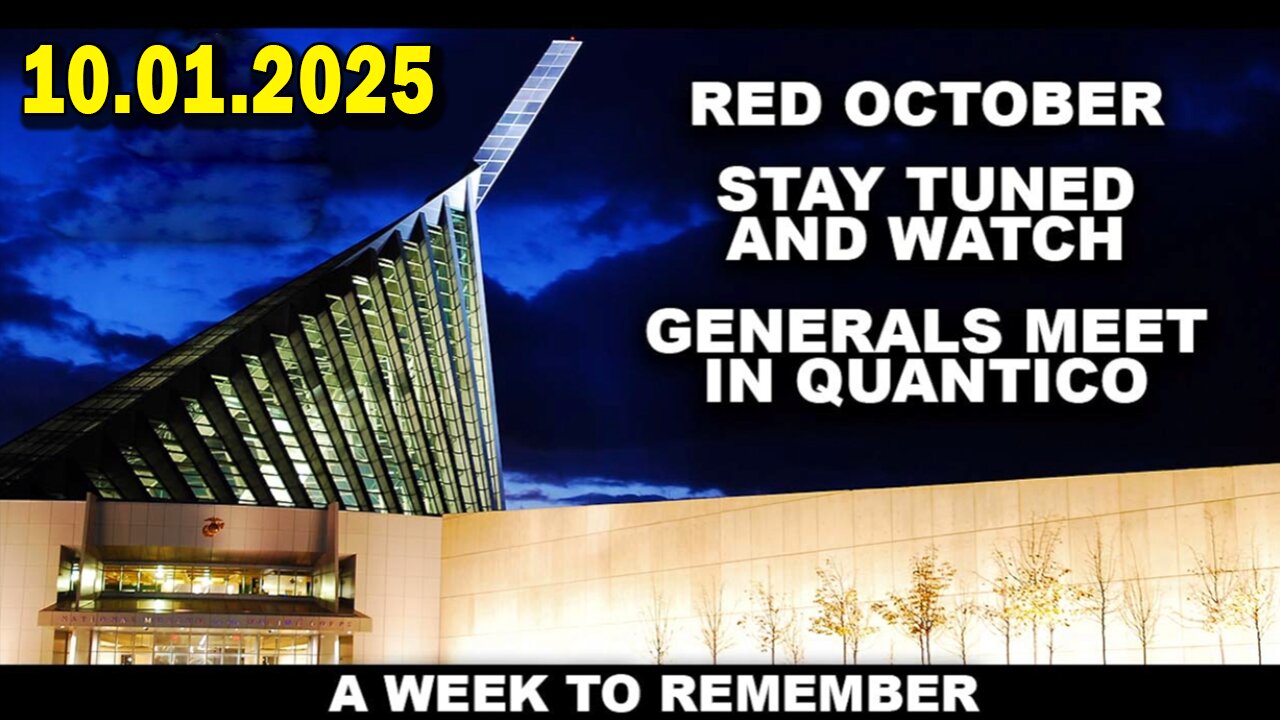 And We Know 10.01.25: RED OCTOBER [DELTA], GENERALS Meet With War Dept. + POTUS, Hillary Next? COMMS