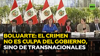 Boluarte: El crimen organizado no es culpa del Gobierno