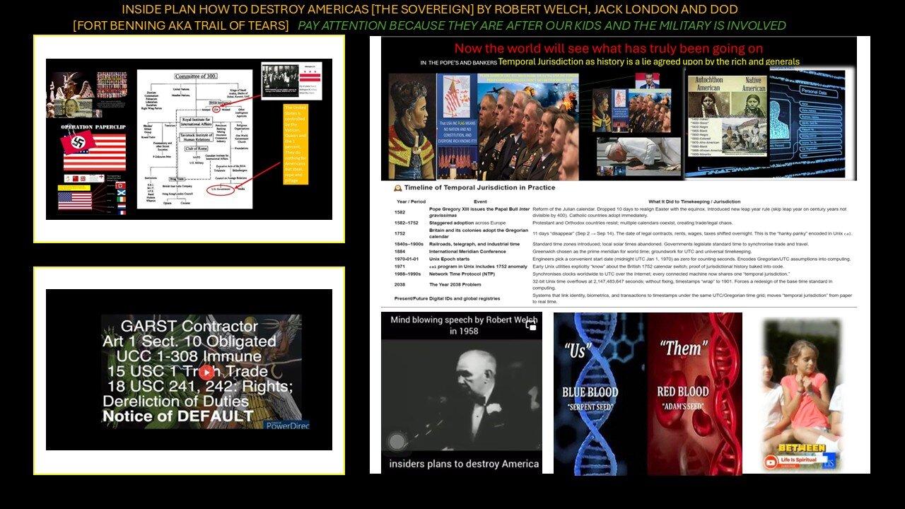 FORT BENNING SHOWS THEIR DEEP STATE CONNECTION AGAINST SOVEREIGN CITIZENS AND TEMPORAL JURISDICTION
