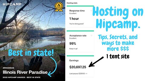 "Best in Arkansas" Hipcamp host gives tips to make passive income
