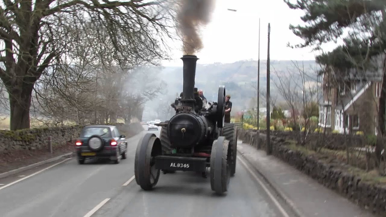 The Majestic Overtake: A Steam Engine's Triumph on the Tracks