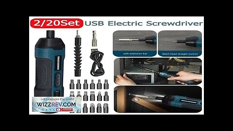 Mini Cordless Electric Screwdriver 1300mah Rechargeable Adjustment Multi-function Power Review