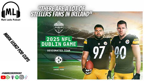 Steelers will play in Ireland in 2025 || Mark Lesko Pod clips #nfl #steelers #ireland