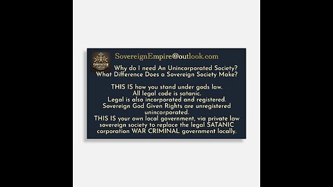 Founder Beliefs SovereignEmpire.org Unregistered Unincorporated Freedom & Rights!
