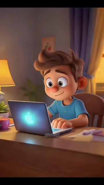 When curiosity strikes…can’t resist checking the glowing laptop!