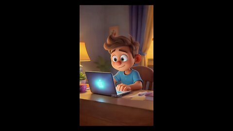 When curiosity strikes…can’t resist checking the glowing laptop!