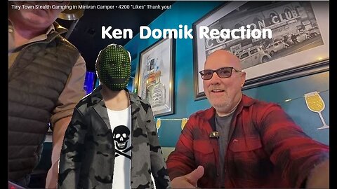 Ken Domik Reaction - Tiny Town Stealth Camping & Eating - 2025