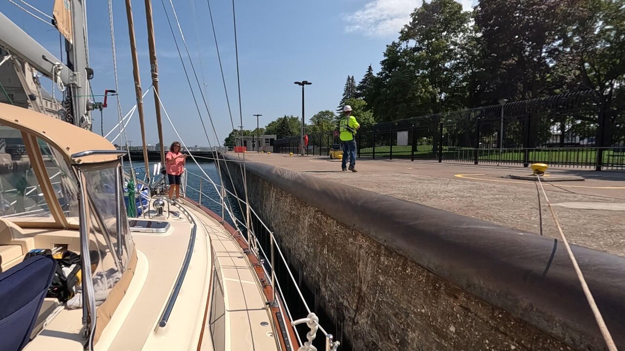 First Time Through the Soo Locks (MacArthur) at Sault Ste. Marie, MI