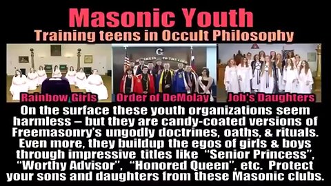 THE ORDER OF THE EASTERN STAR AND FREEMASONRY EXPOSED - MASONIC YOUTH CULT ⭐