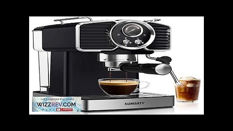 Espresso Machine 20 Bar Professional Espresso Maker with Milk Frother Steamer Wand Review