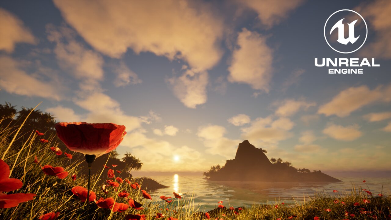 Island Background Timelapse in UE5