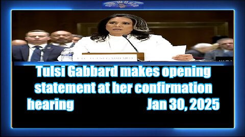 Tulsi Gabbard's FULL Opening Statement at Senate Confirmation Hearing