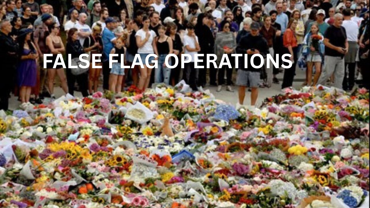 Bondi Beach is a False Flag operations.