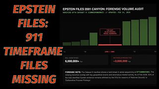 ⬛️🔻🇺🇸 EPSTEIN FILES: 9/11 TIMEFRAME FILES MISSING & COWARD NUTLICK
