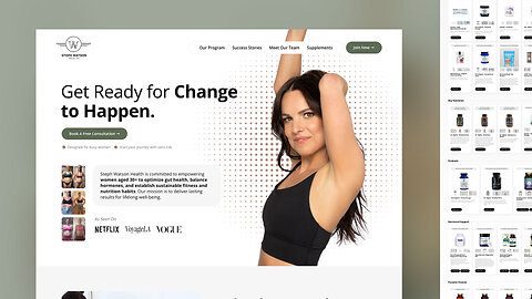 Modern & High-Converting Fitness Coach Website – See the Design in Action