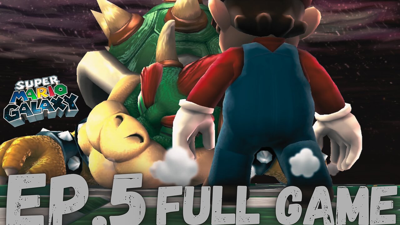 SUPER MARIO GALAXY Gameplay Walkthrough EP.5- Bowsers Dark Matter Plant FULL GAME