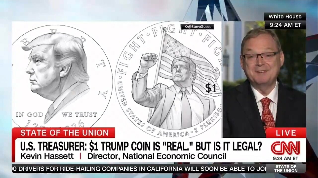 NEC Director: Treasurys On Solid Ground To Put Trump On A Coin