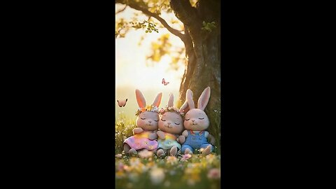 Happy Bunny Dance in the Meadow 🌸🐇✨