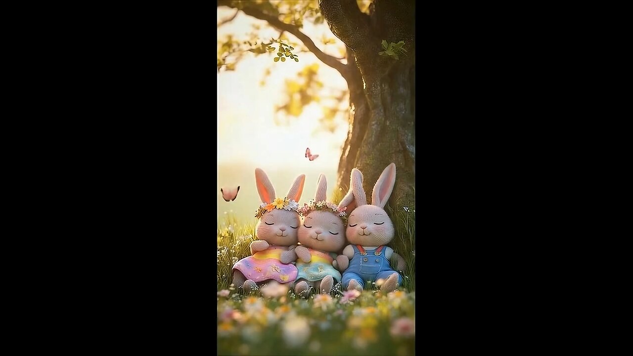 Happy Bunny Dance in the Meadow 🌸🐇✨